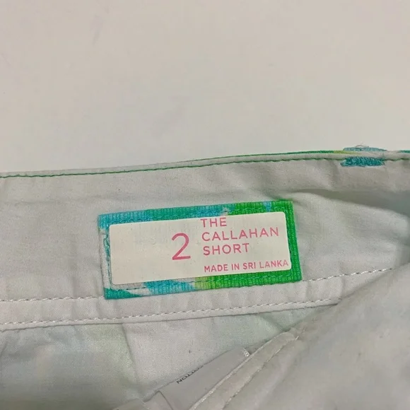 Lilly Pulitzer Callahan Shorts - Poolside Blue Rose First Impression - Size 2 - Picture 6 of 8